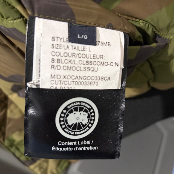 Canada Goose Mens Reversible Bomber Jacket - Only worn a few times Size Large - Picture 8 of 8